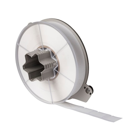 Brady A5500 Polyester Wire and Cable Flag Labels 1.5 in H x 0.75 in W White 3600/RL A55-14-483